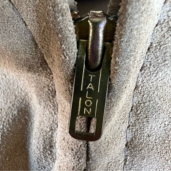 Vintage 60’s Ralph Edwards Sportswear Suede Bomber Jacket Talon Zipper Camel GUC - Picture 15 of 16